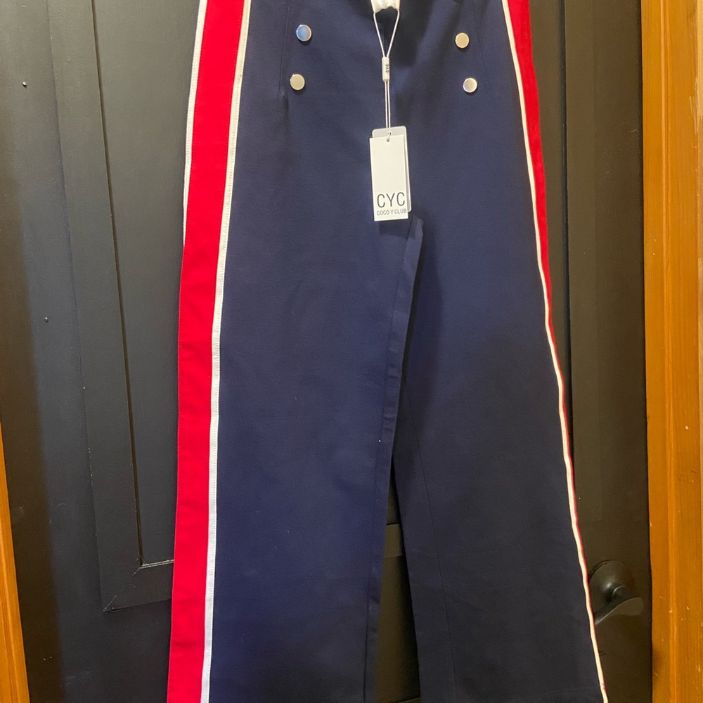 Women's Navy and Red Bottoms
